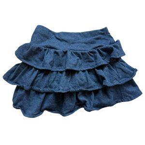 Toddler Girls Garanimals Chambray Ruffle Tiered Skirt with Built in Shorts - 5T